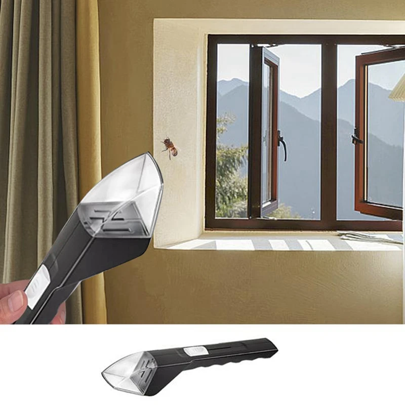 BMBY-портативный Ловец насекомых с зрителем прозрачный Бесконтактный Совок мухи