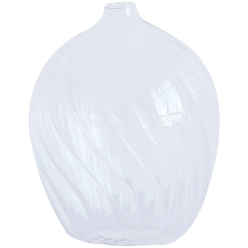 Креативная стеклянная ваза в полоску с горшками европейские прозрачные вазы для