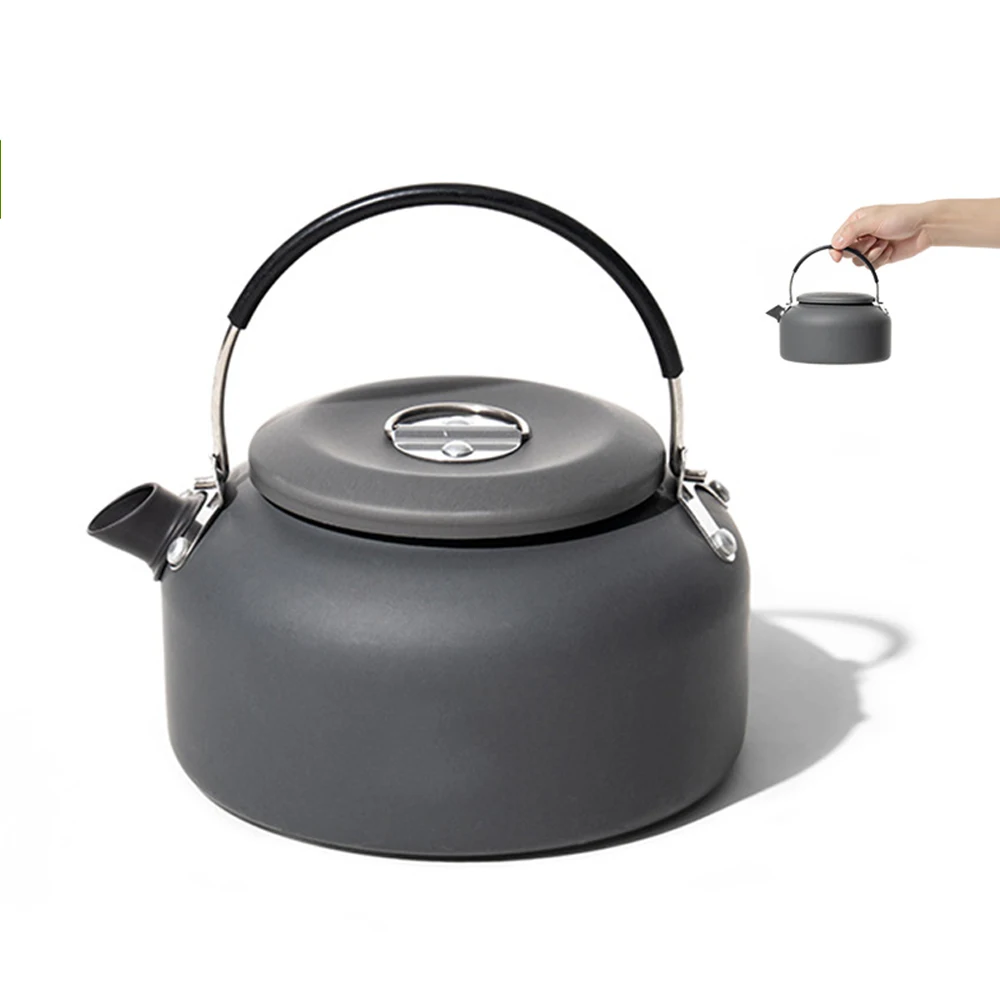 

0.8L/1.4L Outdoor Lightweight Aluminum Camping Teapot Kettle Coffee Pot Outdoor Kettle for Camping Hiking Backpacking