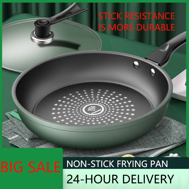 

Сковорода кухонная чугунная с антипригарным покрытием, с крышкой