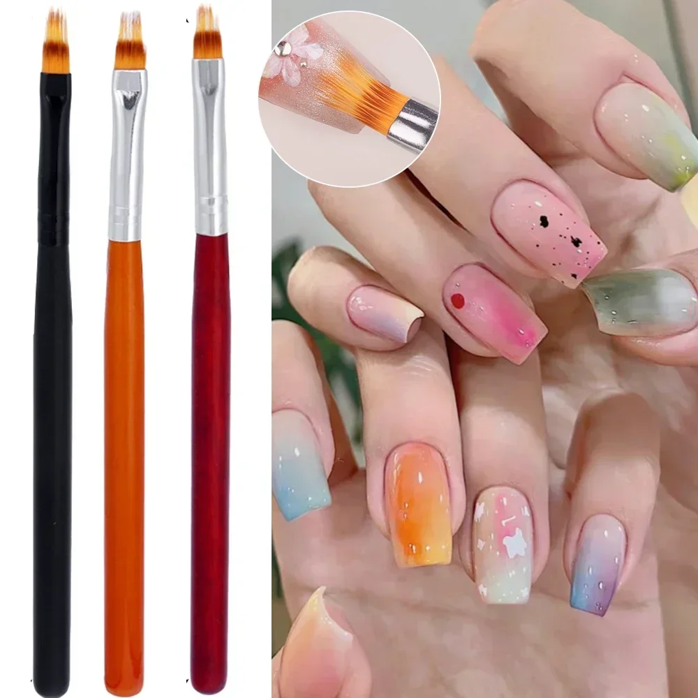 1/5 Акриловая Кисть Для Дизайна Ногтей Со Звездной Ручкой Черная Чернильная
