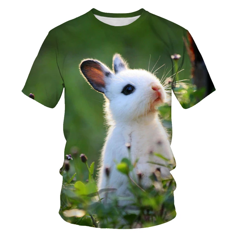 

2023 Summer New Men's T-Shirt Animal Print Short Sleeve Top 3D Casual Sports Street Men's Interesting Clothing