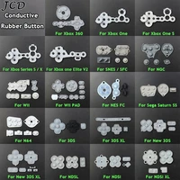 jcd replacement rubber conductive button pad keypad for xbox 360 one snes ngc wii pad nes n64 for new 3ds xl ll ndsl ndsi xl ll