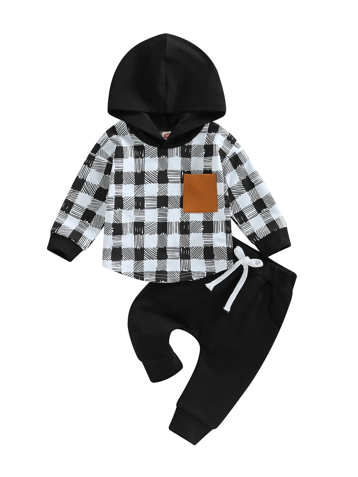 

Cute Baby Girl Winter Outfit Set Floral Print Hoodie Hooded Sweatshirt Elastic Pants Toddler Infant Newborn Clothes
