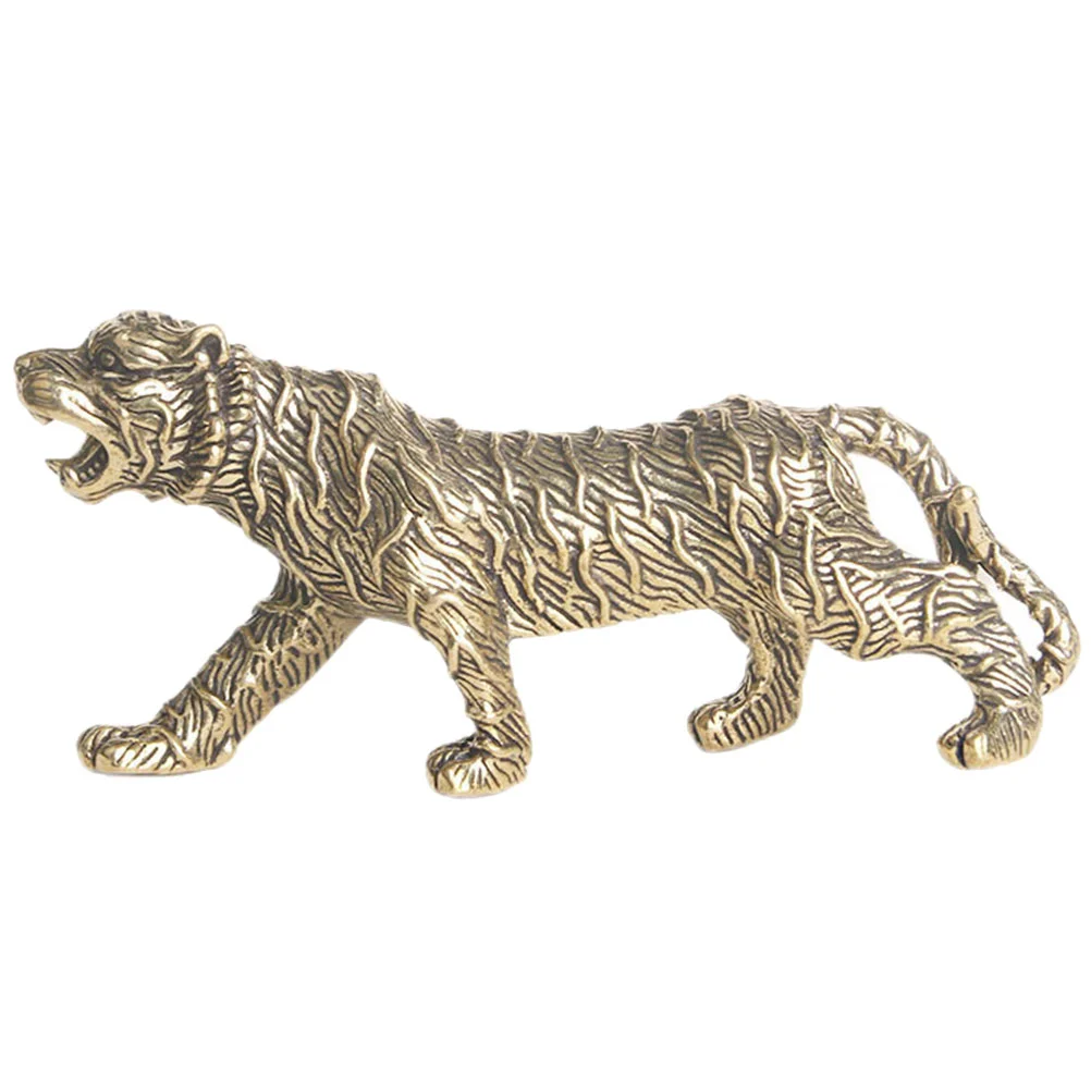 

Brass Animal Ornament Statue Figurinedecor Sculpture Desktop Zodiac Dashboard Car Tea Figurelucky Decoration Feng Small Shui