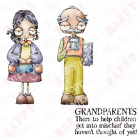 2022 oddball grandparents metal cutting dies and clear stamps diy scrapbook paper diary decoration template card embossing mould