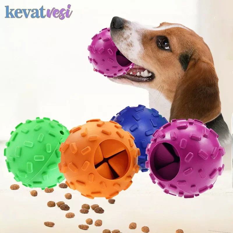

NEW2023 Elasticity Pet Dog Toy Interactive Dog Chew Toy For Dog Tooth Cleaning Ball Food Dispenser Extra-tough Rubber Balls Pet