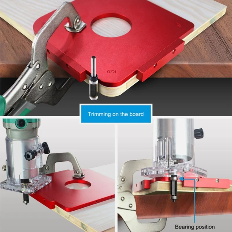 

Practical Round Corner Jig Templates Aluminium Alloy Wood Panel Corner Radius Corners Aluminium Alloy Radius Corner Tool 87HA