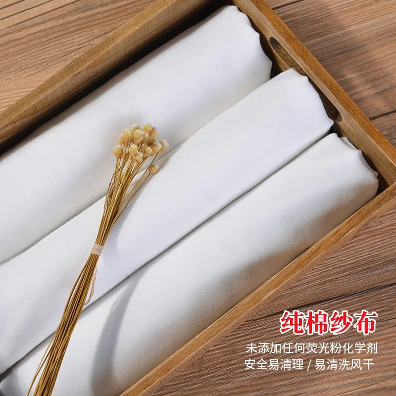 100% чистая хлопковая ткань для двухсторонней слюны детское полотенце подгузник