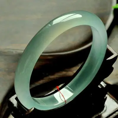 

zheru jewelry natural light green Burmese jadeite 54mm-64mm bracelet elegant princess jewelry for mother to girlfriend