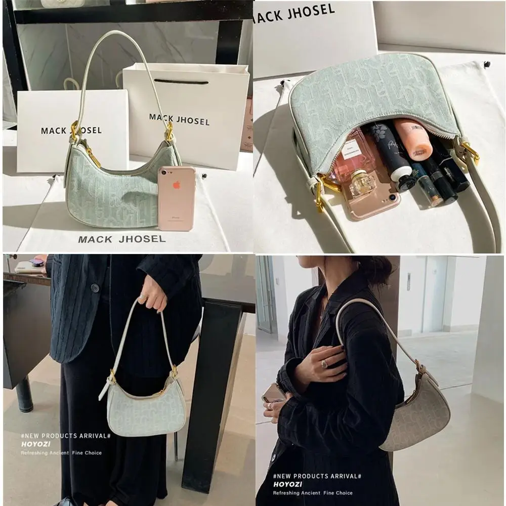 

Летняя новая джинсовая сумка 2022, маленькая дизайнерская сумка через плечо с французской подмышкой