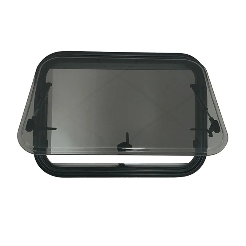 

LJW OEM Camper Trailer RV Accessories UV resistant high quality Circle angle outer frame teardrop car window