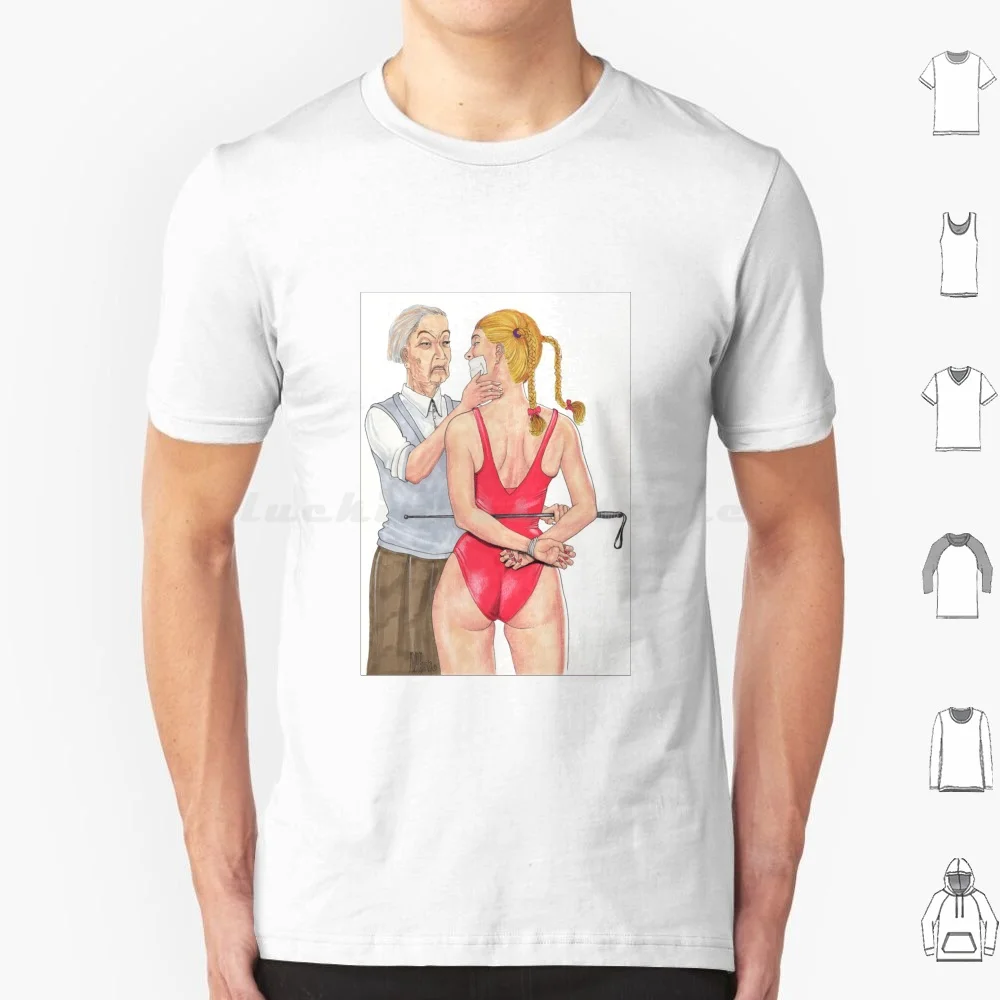 New Method T Shirt Big Size 100% Cotton Whip Crop School Headmistress Slave Bdsm Bondage Caning Whipping