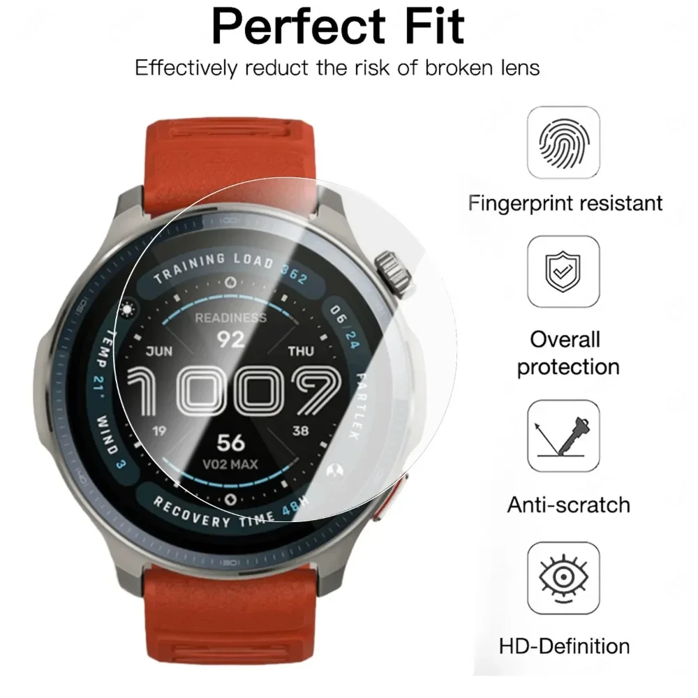 1-5 шт. закаленное стекло для Amazfit Balance 2, простая установка, защитные пленки Ultra HD для экрана, взрывозащищенная пленка, пленки против царапин (art.: 3920d00f69ec6) - 3920d00f69ec6