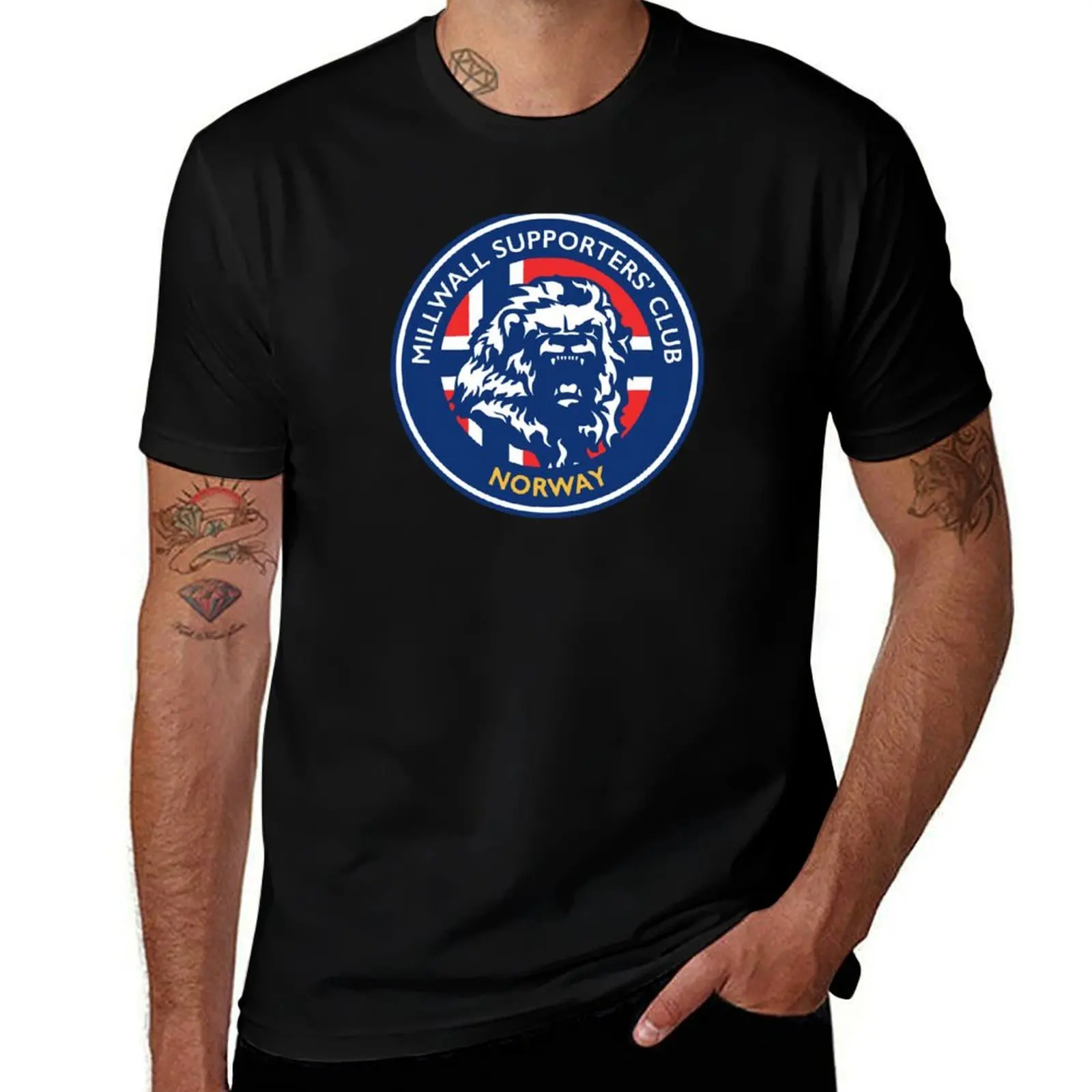 Фото Футболка Millwall Norway, повседневная футболка с графическим принтом №1