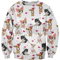 new funny dog sweatshirt cute chihuahua 3d printed sweatshirts men for women pullovers unisex tops