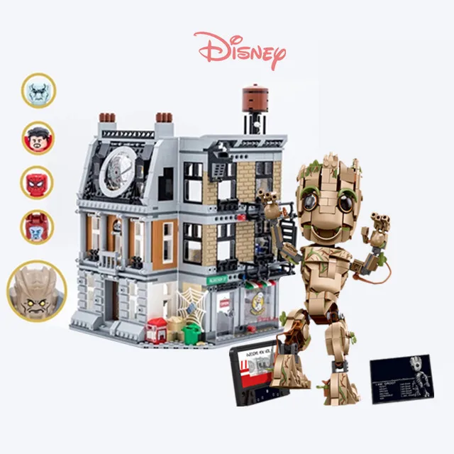 

Disney I Am Guardians Galaxy Irons Spiders Doctors Heroes Mans Infinity Gauntlet Fit 76217 76223 Building Block Brick Kid Toy