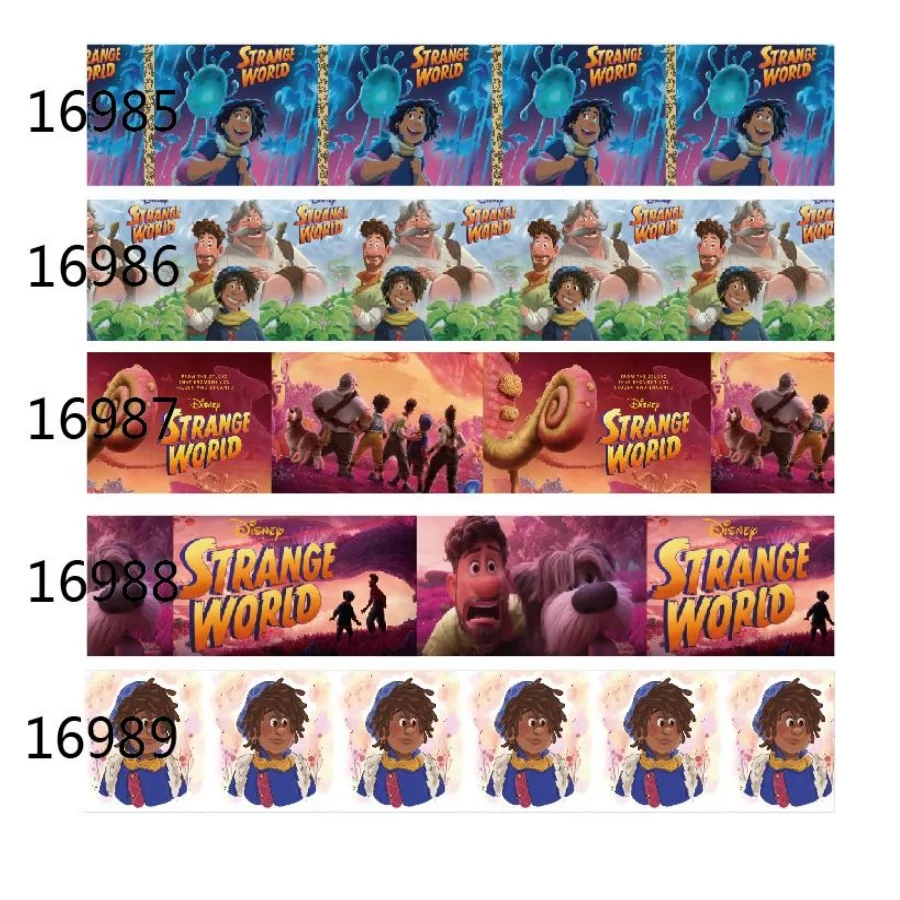 

Disney Movei Strange World Cartoon Grosgrain Ribbon for Hairbows DIY 10yards Craft Supplies Handmade Materials