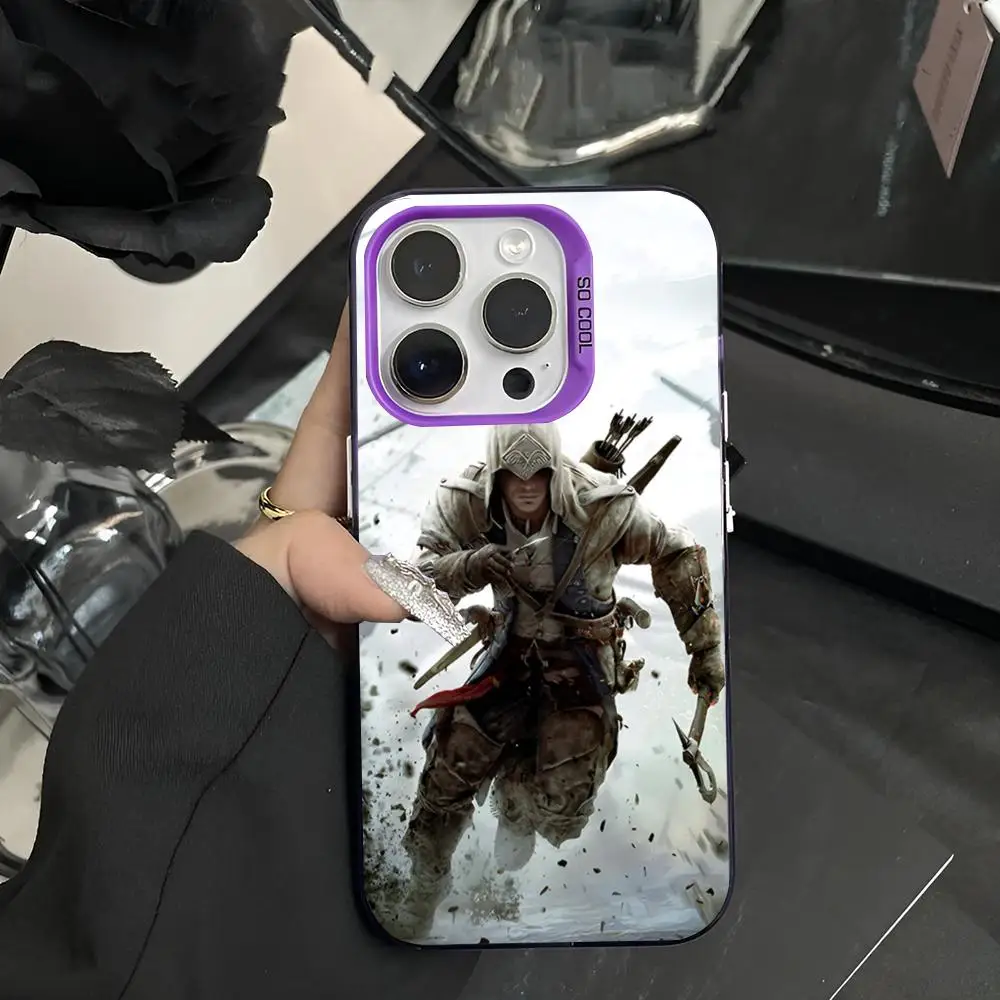 Чехол для телефона Game A-Assassins C-Creed 2024 чехол IMD IPhone 16 15 Pro XR XS 7 8 Plus SE2024 противоударный