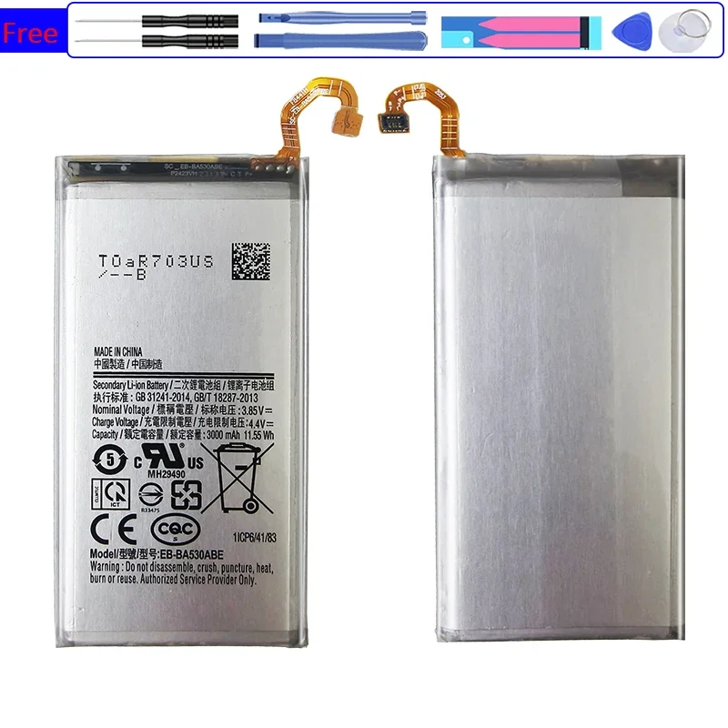Аккумулятор EB-BA530ABE для Samsung Galaxy A8 A 8 2018 A530 SM-A530 A530F A530K/L/S/W A530N/DS + инструменты