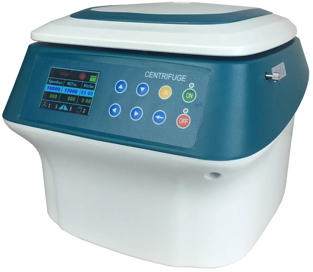 

Laboratory Benchtop High Speed Centrifuge LCD Display Speed, RCF and Time