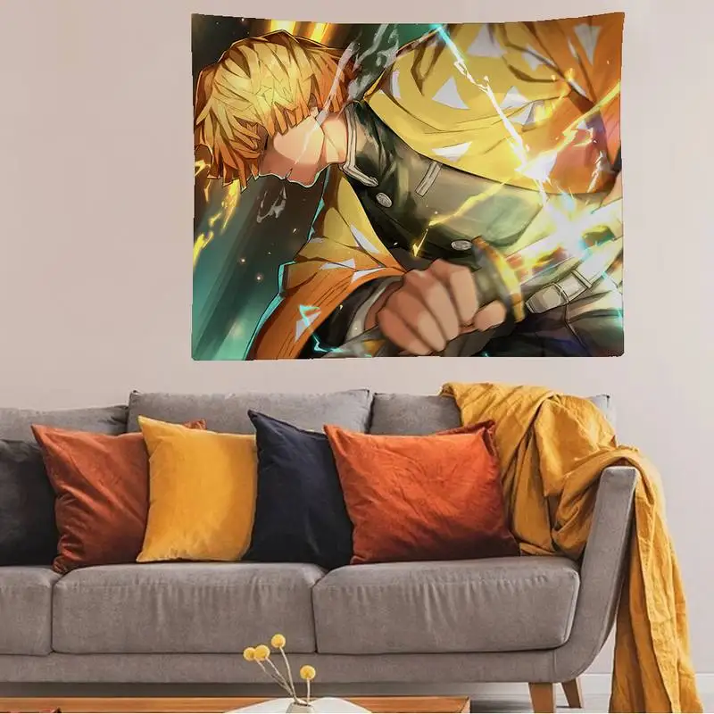 Гобелен из аниме рассекающий демонов с художественной печатью недорогие