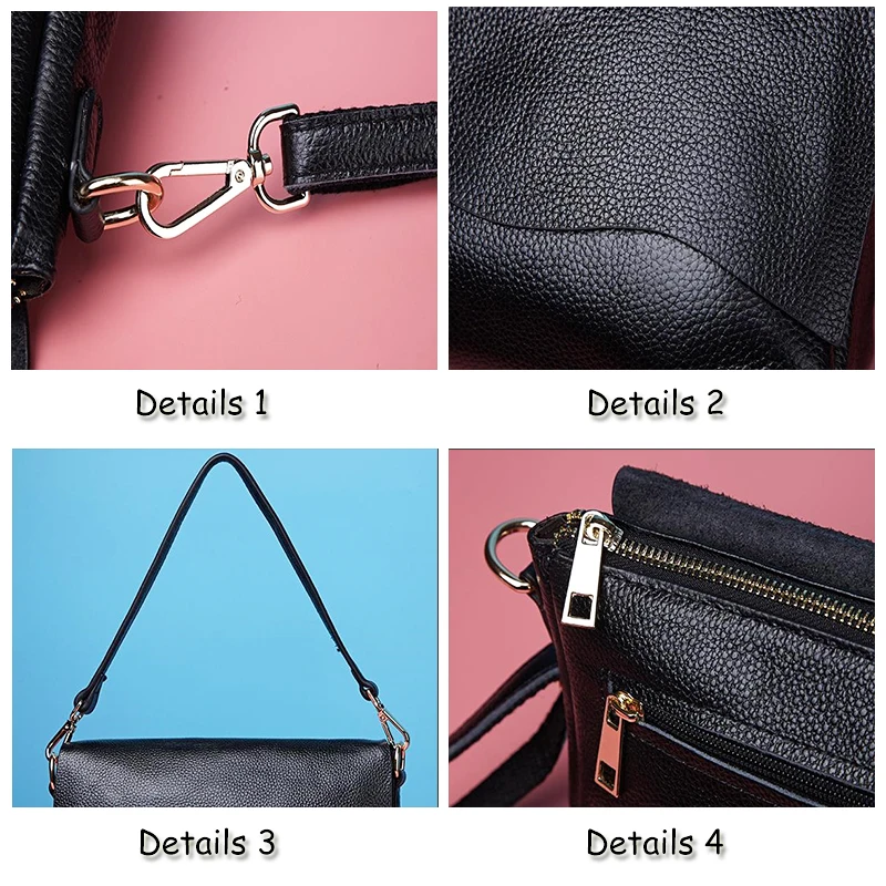 2023 Luxury Genuine Leather Women's Shoulder Bags for Women Fashion Ladies CrossBody Bag Female Cow Leather Flap Handbags