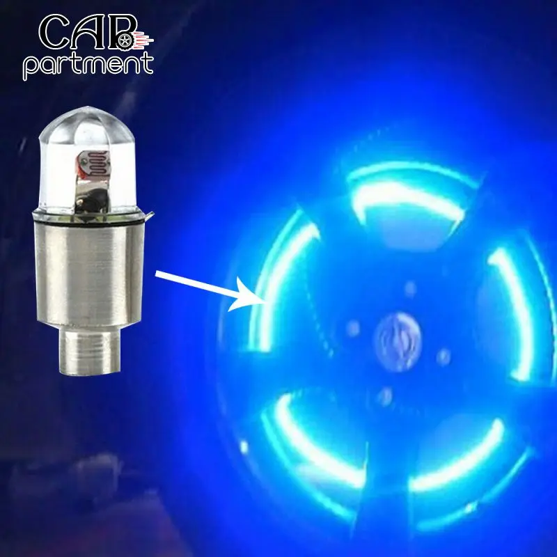 

Car Auto Wheel Tire Air Valve Stem Led Light Cap Cover Durable Rust Resistant Led Light Cap Cover Waterproof 2pcs Wheel Light