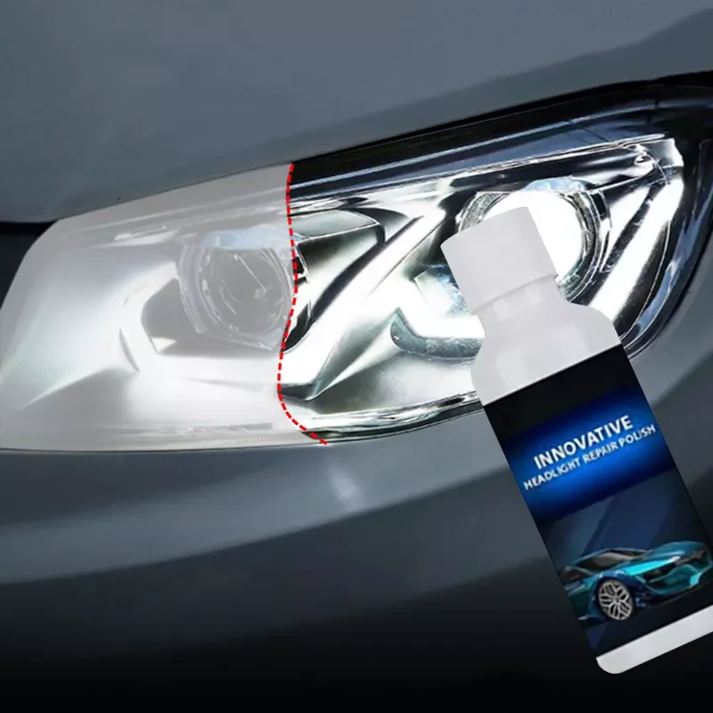 

20ml Car Headlight Repair Fluid Headlight Repair Kit Auto Refurbishment Headlight Assembly Repair & Refurbishe Towel Sponge