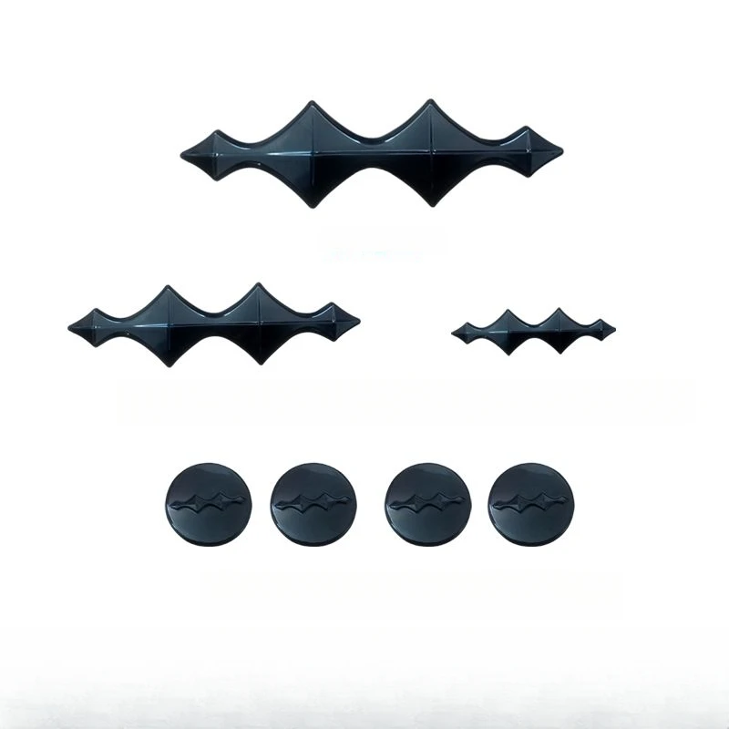 

Для BYD Leopard 5 2023 2024 2025 черные эмблемы передняя эмблема автомобиля багажник задняя ступица наклейка на кузов аксессуары