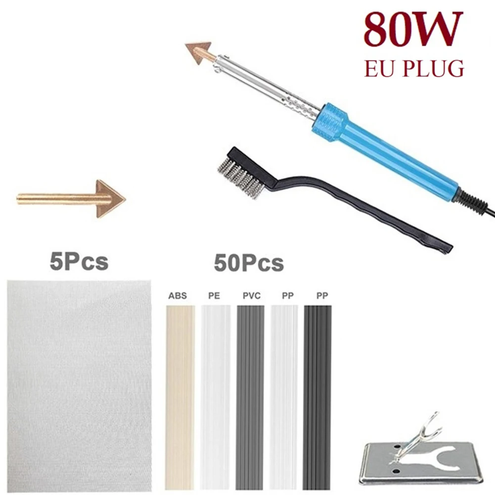 

Electric Soldering Iron Kit 80w Plastic Welding Tool Kit For Bumper Kayak Repair Thermoplastic Parts Repair Tool