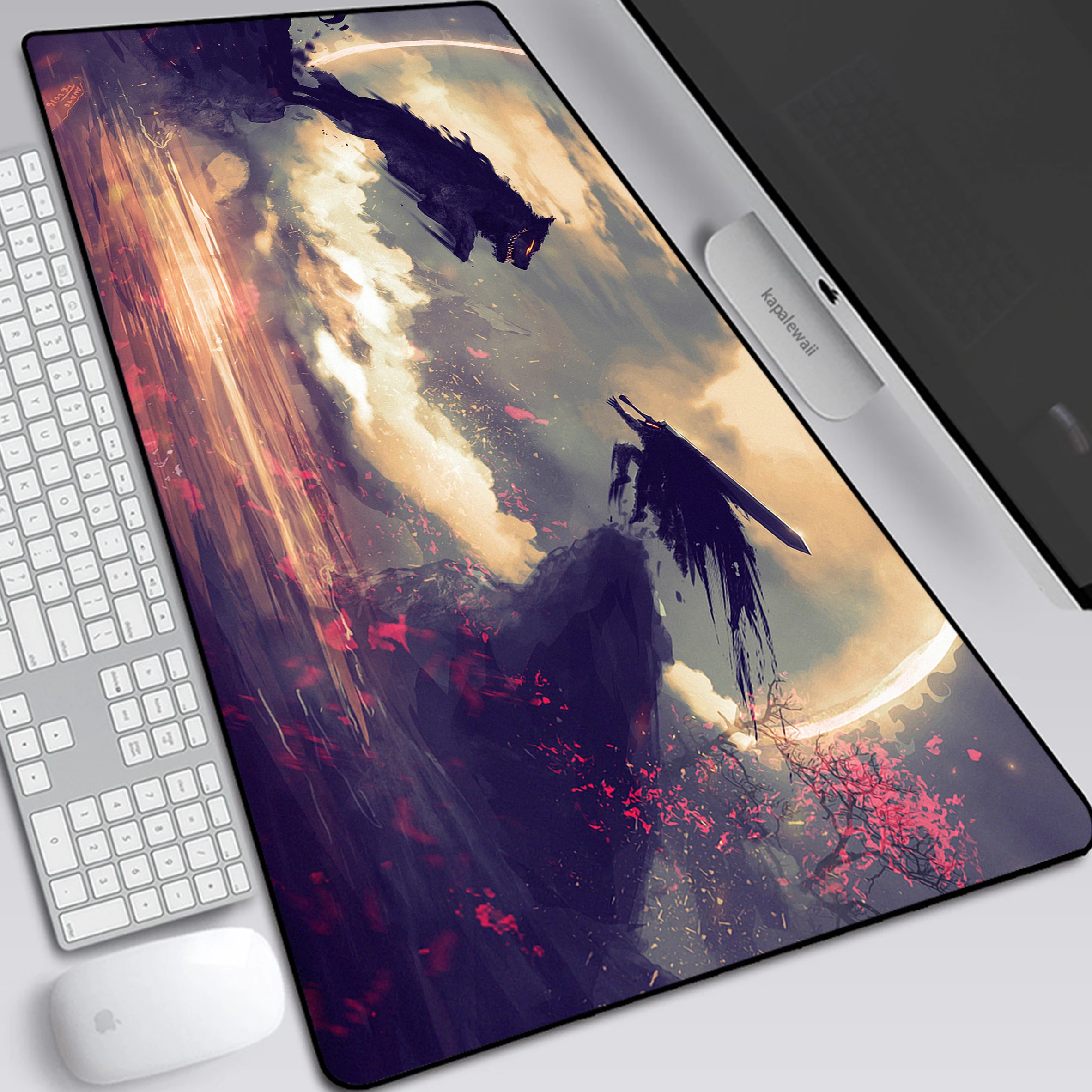 

Anime Gamer Gaming Berserk Rubber Mouse Desktop Mousepad Print Computer Gamer Locking Edge Mouse Mats Desk Keyboard Mat Pads