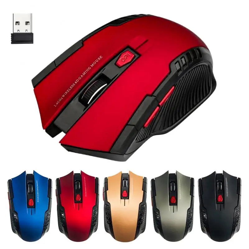 

RYRA 2.4G 6 Key Wireless Mouse Game Mouse 1600DPI USB Receiver Gaming Mouse Optical For Laptop Computer PC Gamer CSGO PUBG LOL