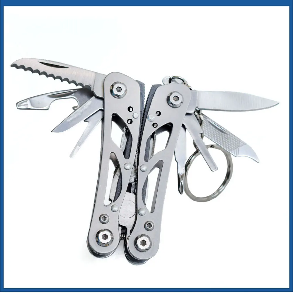 

Multi tool Mini folding Multifunctional Combination Pliers Outdoor Portable Knives Camping Pocket Tools Set Key Chain alicates