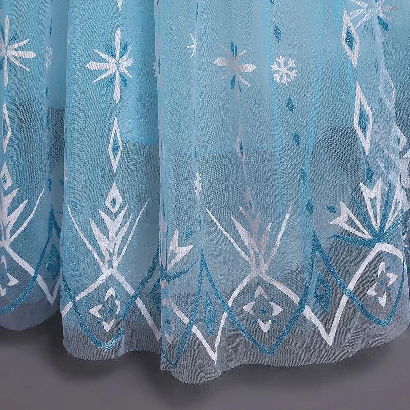 Костюм принцессы для девочек на Хэллоуин 2024 платья малышей платье косплея Эльзы