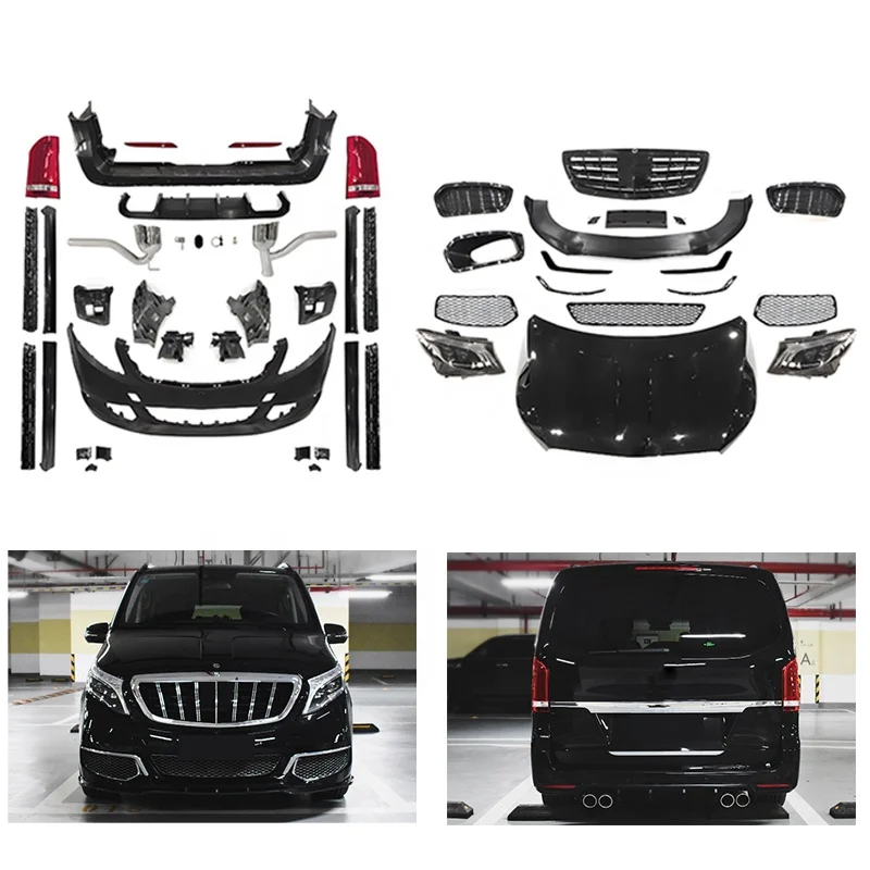 DJZG высококачественный автомобильный бампер решетка Кузов для mercedes benz vito v250 w447 v260