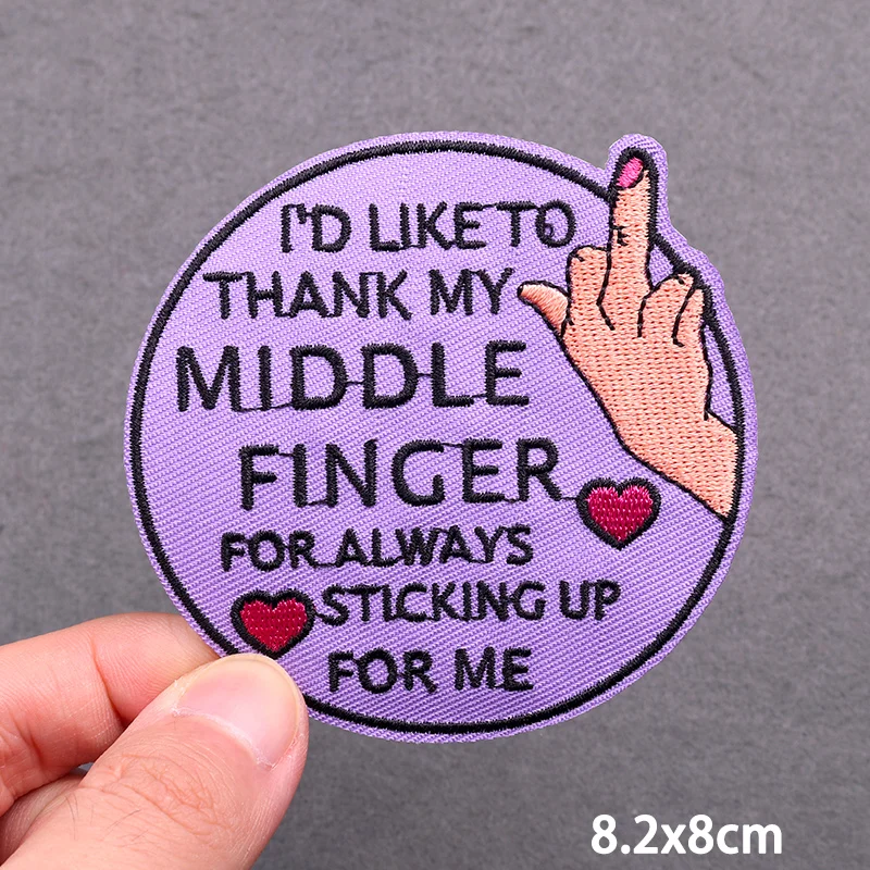 Нашивки с вышивкой со слоганом термоклейкие нашивки на одежду надписью плавкий