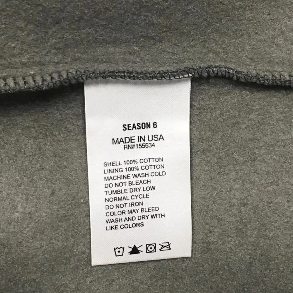 Однотонные спортивные штаны сезона 6 мужские и женские вельветовые брюки Kanye West