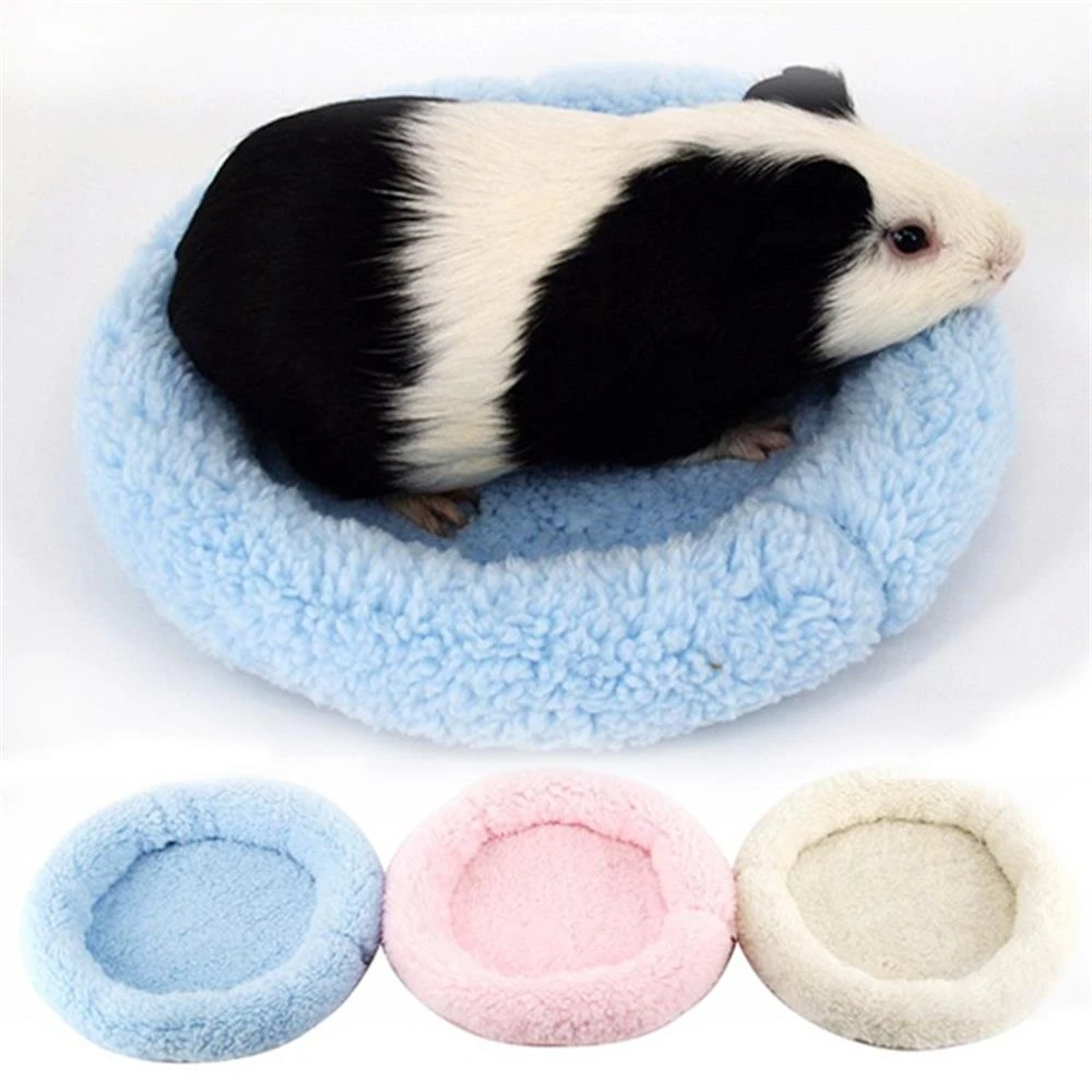 Cute Rabbit Cage Fleece Small Animal Bed Guinea Pig Mat Hamster Sleeping House Guinea Pig Beds  Guinea Pig Tunnel Hamster Ferret