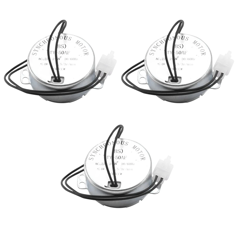 

3 Pcs Incubator Automatic Egg Turning Motor Synchronous Motor 2.5/3R/Min Cw/Ccw Farm Chicken 220V