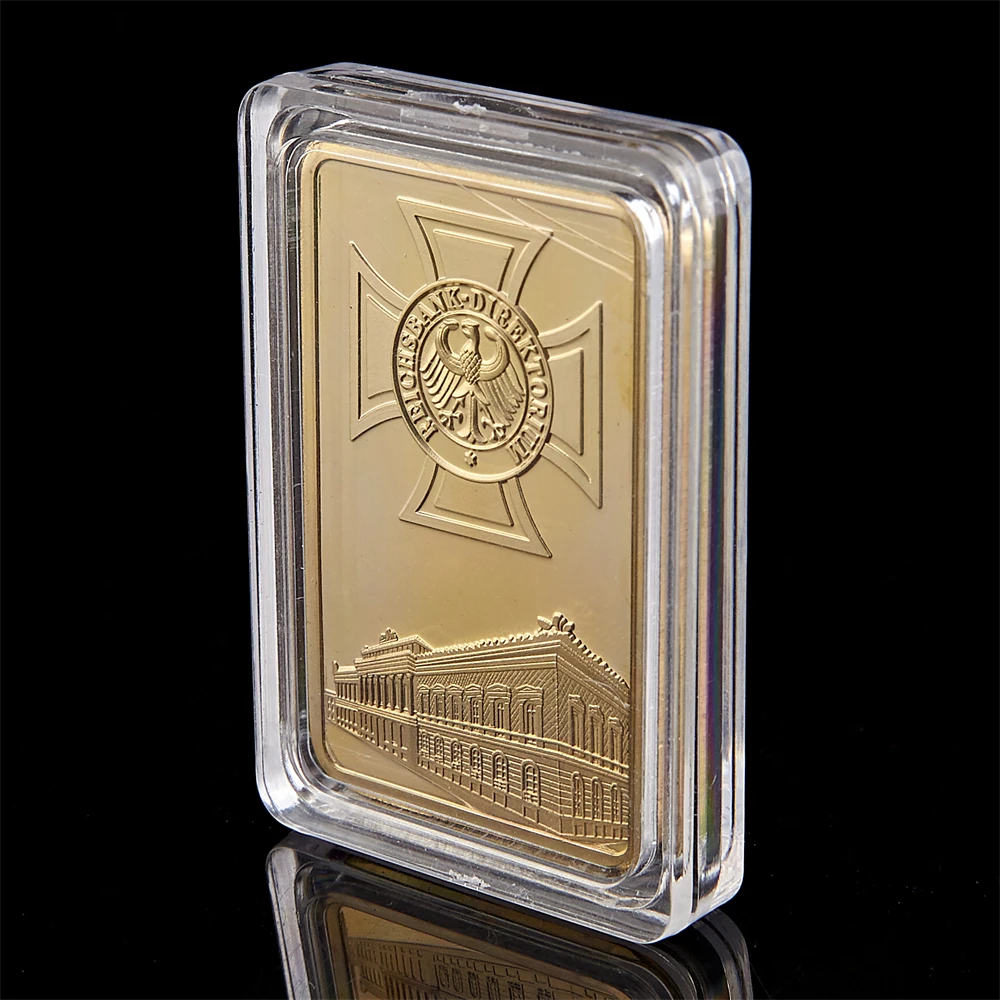 Железная монета с золотым покрытием 1 унция