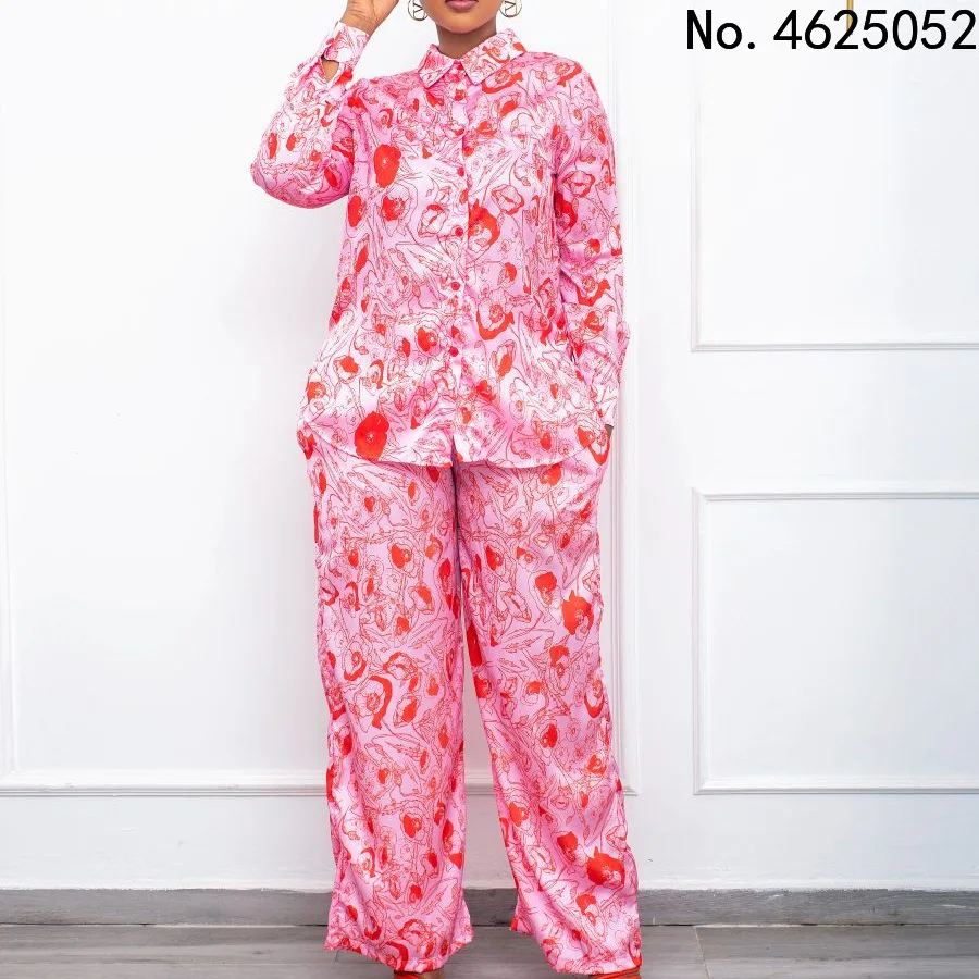 

Новая африканская одежда для женщин, комплект из двух предметов, Длинные Топы, узкие брюки, подходящий комплект, сетчатый лоскутный спортив...