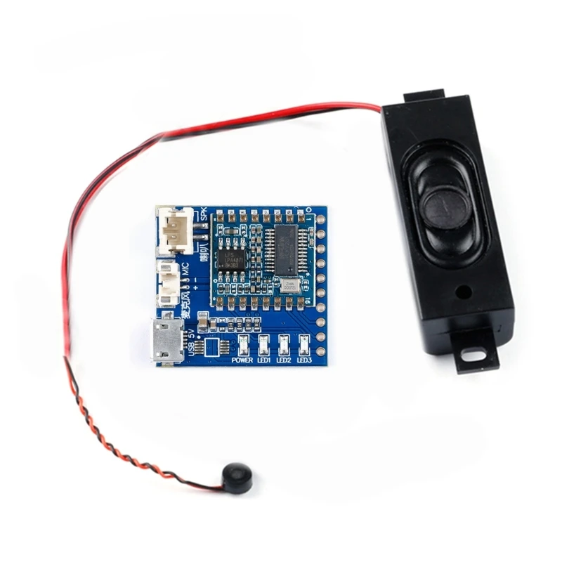 HLK-V20 модуль управления распознаванием голоса Пробуждение слова последовательный порт IIC- I2C UART SPI PWM Беспроводной интеллектуальный контроллер