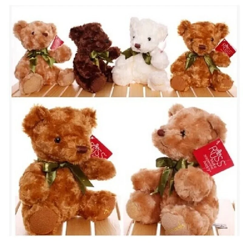 

Lovely Cartoon Teddy Bear Plush Toy About 20cm Bowtie Bears Soft Doll One Lot / 10 pieces Baby Toy Birthday Gift s2099