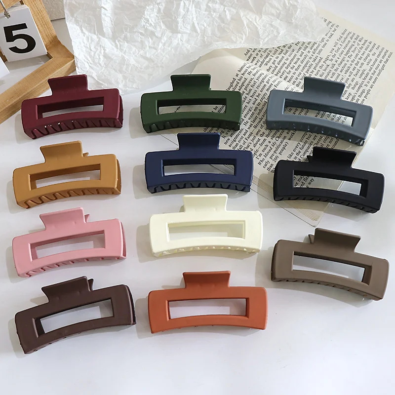 Claw Hair Clips White Brown Elegant Hairpins Female Acrylic Crab Clip Bath Chignon Girl Barrettes