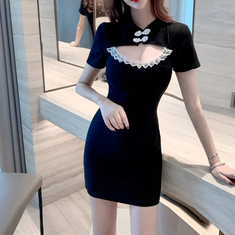 

2022 Chinese Bride Wedding Party Qipao Dress Sexy Women Satin Cheongsam Dress Chinese Style Dress Qipao Nightclub Dress