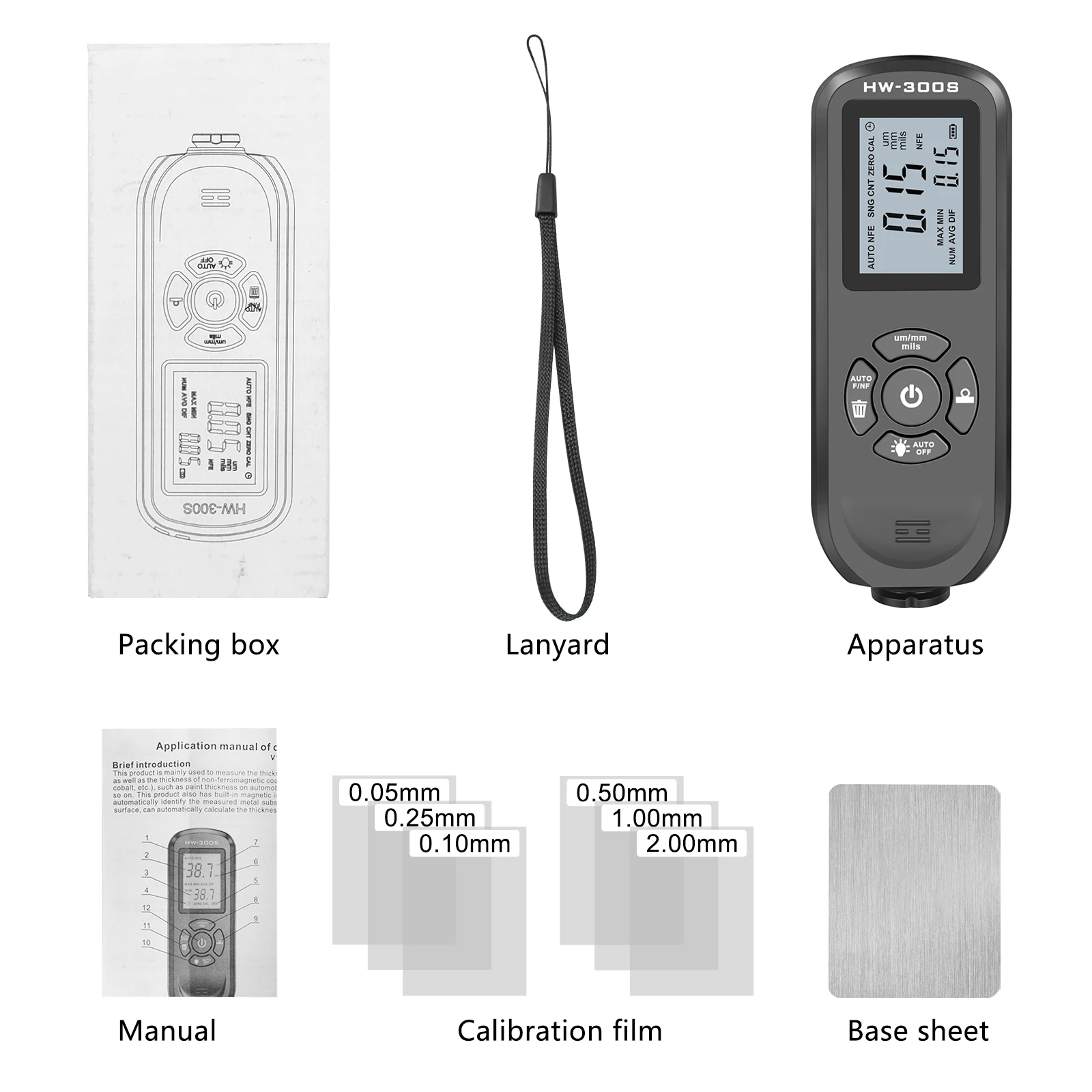 Датчик толщины краски автомобиля цифровой детектор глубины покрытия с