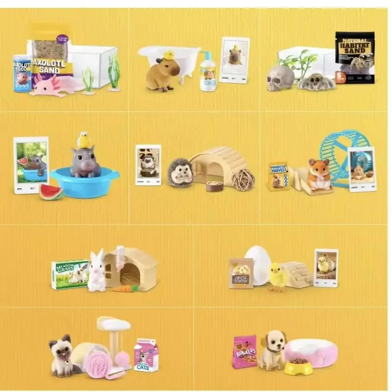 Фото Новинка в наличии: Zuru My Mini Pets Bunny Squirrel Diy Cute Pet Series Wave 1 Scene Playset – идеальный подарок для коллекционеров, игрушки и подарки. №4