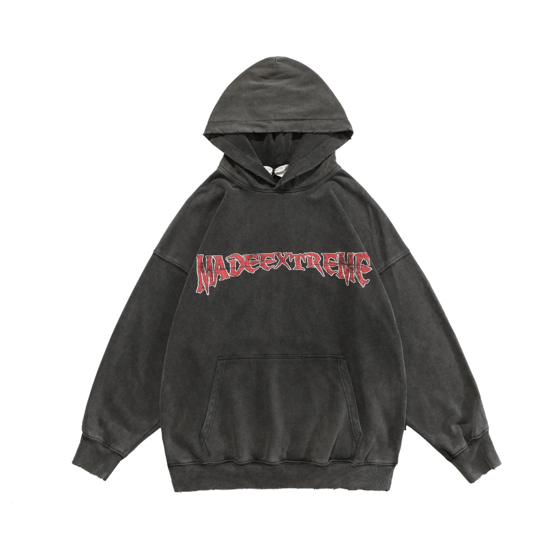 

Hip Hop Men Sweatshirt Hoodie Streetwear Jesus Letter Print Washed Pullover 2021 Autumn Harajuku Cotton Hooded Sweatshirt Black
