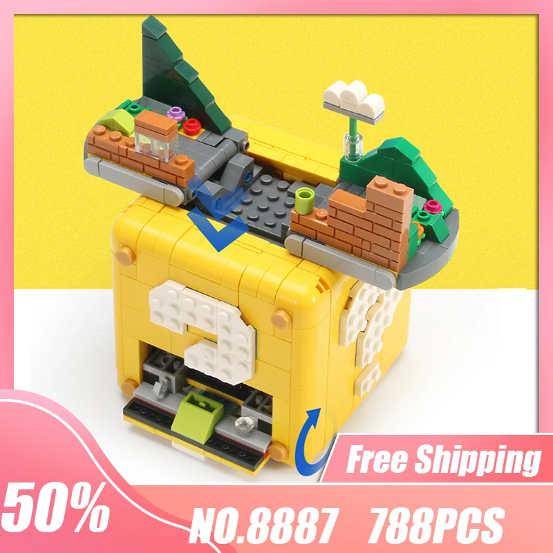 

2022 In Stock Famous TV Game Mini Question Box Model Building Blocks Bricks 788PCS Children Birthday Gift DIY Idea Toy Set 71395